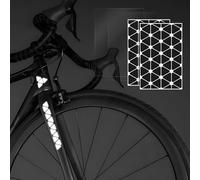 Siegvoll Juego de Pegatinas Reflectantes para Bicicleta, Casco, Cochecito, Scooter y Moto - Pegatinas Reflectantes Autoadhesivas para La Oscuridad, Día-Negro, Noche-Brillante
