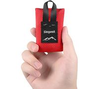 Siegvoll Mini Manta de Picnic de Bolsillo Plegable Portátil y Ligero Manta de Playa Ultraligera Alfombra de Playa para Playa, Picnic, Camping y Senderismo 70 x 110 cm (Negra)