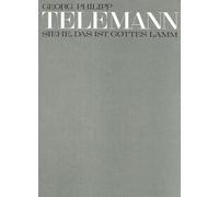Siehe, das ist Gottes Lamm [II] TVWV 1:1316 - Soli SATB, SATB, 2 Ob, 2 Vl, Va, BC - SCORE
