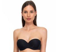 SÌèLEI, confeccionado en Microfibra Suave, con Acabados Invisibles, Aros Invisibles, Tirantes extraíbles, diseñado en Italia, Color Negro, Talla 4B
