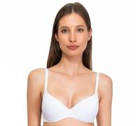 SÌèLEI, Sujetador con Copas Acolchadas, de Microfibra Suave, con Acabados Invisibles, Aros Invisibles, diseñado en Italia, Blanco, Talla 3B