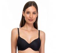 SÌèLEI, Sujetador con Copas graduadas, confeccionado en Microfibra Suave, con Acabados Invisibles y sin Aros, diseñado en Italia, Color Negro, Talla 3B