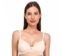 SÌèLEI, Sujetador con Copas graduadas sin Aros, de algodón orgánico, 100% Natural, diseñado en Italia, Color Crudo Melange, Talla 3B