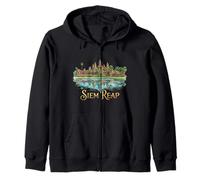 Siem Reap Camboya Travel Souvenir City Landmark Gift Sudadera con Capucha