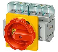 Siemens 3ld2 - Interruptor 3 polos 125a 4 orificio base rojo/amarillo