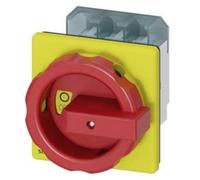 Siemens 3ld2 - Interruptor 3 polos 63a 4 orificio frontal rojo/amarillo