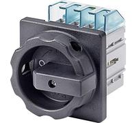 Siemens 3ld2 - Interruptor 3 polos+neutro 32a 4 orificio frontal negro