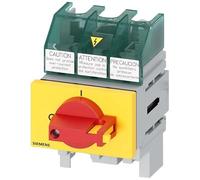 Siemens 3LD5 - Interruptor seccionador de 3 pines, 32 A, 32 A, Sentron, cerrado, clase CC, clase J, tamaño del fusible