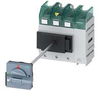 Siemens 3LD5 - Interruptor seccionador de 4 pines, 125 A, 125 A, Sentron, cerrado, clase J, tamaño del fusible