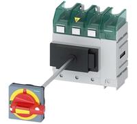 Siemens 3LD5 - Interruptor seccionador de 4 pines, 125 A, 125 A, Sentron, cerrado, clase J, tamaño del fusible
