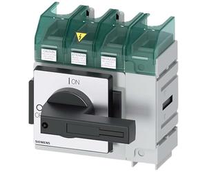 Siemens 3LD5 - Interruptor seccionador de 4 pines, 125 A, 125 A, Sentron, cerrado, clase J, tamaño del fusible