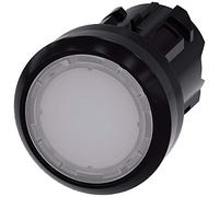 Siemens 3SU10010AA600AA0 Pulsador iluminado, 22 mm, plástico, blanco, enrasado, mantenido
