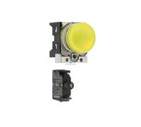 Siemens 3SU11526AA301AA0 Indicador Luminoso Amarillo Lente Lisa LED 24VAC