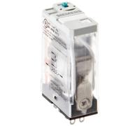 Siemens 3TX7110-5JB03 - Relé de enchufe de alta calidad, base cuadrada, vástago mecánico, puerta abatible, LED, contactos SPDT, 20 A, voltaje de bobina de 12 V CC