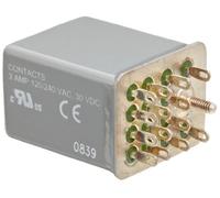 Siemens 3tx7127 - 3hf10 básica enchufe en relé, cierre hermético, base cuadrada, mecánico bandera, 4PDT contactos, 3 un contacto calificación, 120 Vac voltaje de la bobina