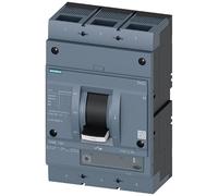 Siemens 3VA2563-6HK32-0AA0 Interruptor automático, 3VA2, H Class, 85Ka ICU, 3 poles, ETU340 Protección contra sobrecarga, LI, 630A In, L/T