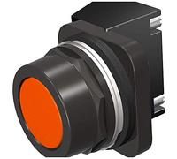 Siemens 52PX8A8K - Unidad de botón resistente y bloques de contacto montados, color negro máximo resistente a la corrosión, tapa empotrada, naranja, 1 bloque de contacto sin