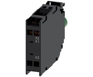 Siemens Bloque de contacto, serie 3SU1, LED, 6-24 V, conector roscado, tipo bloque de luz