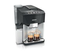 SIEMENS Cafetera automática EQ500 integral TQ513D01, muchas especialidades de café, espumador de leche, recipiente de leche integrado, limpieza automática a vapor, 1500 W, Daylight plateado/negro