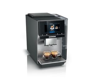 SIEMENS Cafetera automática EQ700 Classic TP715D01, control por aplicación, Cold Brew, pantalla táctil intuitiva, hasta 10 individ. Creaciones favoritas, limpieza automática a vapor, 1500 W, color