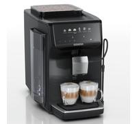 SIEMENS, Cafetera superautomática EQ500 iAroma, Negro, TP551E07 | Molinillo cerámico integrado, limpieza fácil, controles táctiles y personalización para 6 bebidas