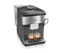 Siemens, Cafetera totalmente automática, EQ500, Home Connect, aromaDouble Shot, autoMilk Clean, ceramDrive, coffeeSelect Display, OneTouch DoubleCup, acero inoxidable/negro, TP516RX3
