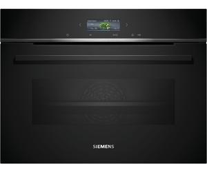 Siemens CB734G1B1 iQ700 Horno multifunción compacto 45 cm AirFry Cristal negro Clase