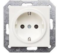 SIEMENS Delta i-System 5UB1511 - Toma de Corriente Schuko para Delta Line y Miro, para empotrar con terminales sin Tornillos y Placa de Cubierta, 250 V, Color Blanco