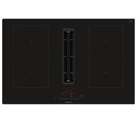 Siemens ED811HQ26E iQ500 - Placa de inducción inteligente con extractor de humos, 80 cm de ancho, sin marco, autosuficiente, touchslider, de inducción combinada, para grandes superficies de cocción,