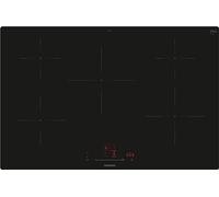 Siemens EH801HVB1E iQ100 - Placa de inducción inteligente de 80 cm, color negro, touchslider, extractor inteligente, la combinación perfecta de cocina y campana extractora