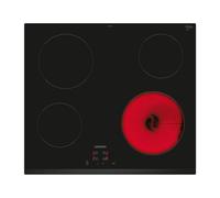 SIEMENS ENCIMERA VITROCERÁMICA ENCASTRABLE ET63RBEA8E 60 CM. 4 ZONAS COLOR NEGRO/BISELADA EASYTOUCH