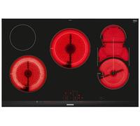 Siemens ET875LMP1D iQ500 - Placa eléctrica y vitrocerámica, 81,2 cm, temporizador con función de apagado, color negro