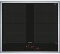Siemens EX645HXC1E iQ700 - Placa de inducción inteligente, 60 cm, color negro, con marco, varioinducción, TouchSlider, sensor de asado Pro, sin riesgo de quemaduras