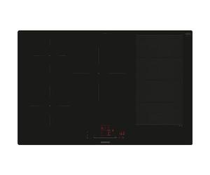 Siemens EX801HVC1E iQ700 - Placa de inducción inteligente, 80 cm, color negro, a ras de superficie, varioinducción, TouchSlider, sensor de asado Pro - Asar sin peligro de quemado