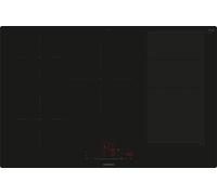 Siemens EX801HVC1E iQ700 - Placa de inducción inteligente, 80 cm, color negro, a ras de superficie, varioinducción, TouchSlider, sensor de asado Pro - Asar sin peligro de quemado