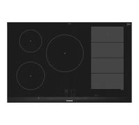 Siemens EX875LVC1E hobs Negro, Acero inoxidable Integrado Con - Placa (Negro, Acero inoxidable, Integrado, Con placa de inducción, Vidrio y cerámica, 2200 W, 14,5 cm)