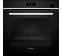 Siemens HR572GBS3 - Horno en cristal negro con vapor A+ iQ300 pirolítico