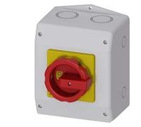 Siemens - Interruptor principal 3 polos 1 borna-n+1 borna-pe rojo/amarillo