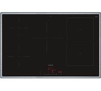 Siemens iQ500 ED845HWB1E - Placa de inducción inteligente (80 cm) | Home Connect, botón favorito, función de pausa, bloqueo para niños, indicador de calor residual, vitrocerámica
