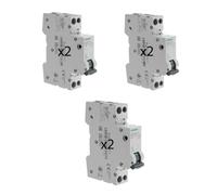 SIEMENS - Juego de 6 interruptores modulares Ph+N - 2×10A, 2×16A, 2x20A | Protección completa, tamaño compacto de 1 módulo, doble seguridad térmica y electromagnética, conforme a IEC/EN 60898