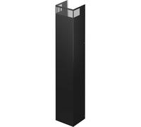 Siemens LZ10BXL61 - Extensión telescópica para chimenea, 1500 mm, accesorio para campanas extractoras, apto para conductos y recirculación, color negro
