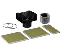 Siemens LZ11BKI16 Clean Air Plus - Kit de recirculación de aire para campanas extractoras, accesorios para recirculación, con función antipeces y antipolen, apto para inclinación, 12-18 meses