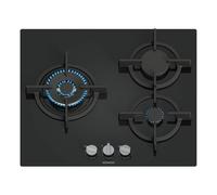 Siemens - Placa de gas, iQ500, 3 zonas de cocción, stepFlame, negro, EP6A6CI10