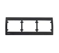Siemens - Placa triple horizontal antracita Delta Iris