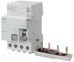 Siemens sentron - Bloque/bloqueo diferencial automático 5sl4 clase -a 0,3-40a 4 polos 300ma