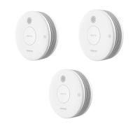 SIEMENS - Siemens Delta Reflex - Juego Completo de detectores de Humo (3 Unidades, 5TC1292-8, con 10 Pilas anuales), Color Blanco