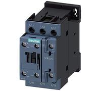 Siemens Sirius 3RT20261AP60 IEC Contactor magnético, 220/240VAC 3 polos, tamaño S00, 25 amperios de carga completa inductivo, 1NO+1NC, terminal de tornillo
