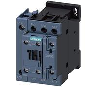 Siemens Sirius 3RT23251AC20 Contactor magnético IEC, 24VAC, 4 polos, tamaño S0, 95 amperios de carga completa inductivos, 1NO+1NC, terminal de tornillo