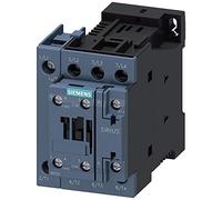 Siemens Sirius 3RT23271BB40 IEC Contactor magnético, 24 V CC, 4 polos, tamaño S0, 40 amperios de carga completa, resistente a 4 NO, terminal de tornillo