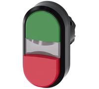 Siemens sirius atc - Pulsador doble redondo plastico verde rojo .boton rasante saliente
